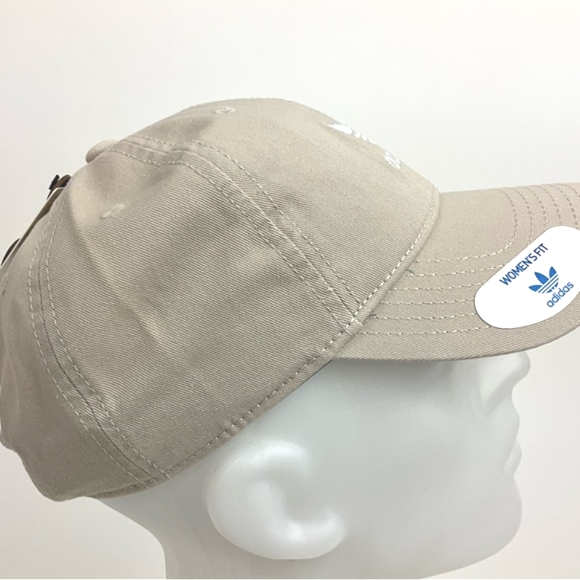 Adidas Women’s Strapback Khaki White Hat New With Tags - Picture 7 of 9